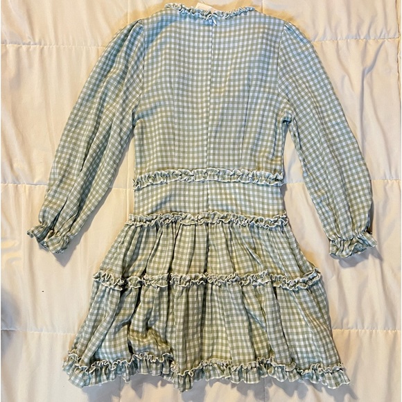 Plaid Ruffle Detailed Dress - Picture 8 of 10
